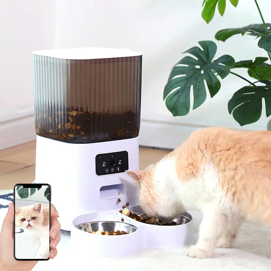 Double Bowls Smart Automatic Cat Feeder