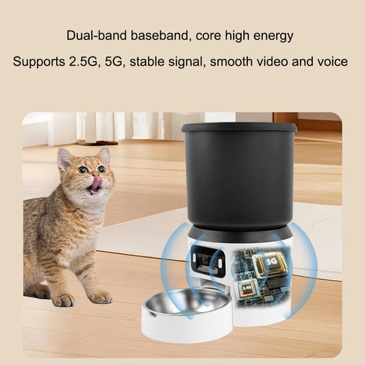 cat feeder with high-definition camera